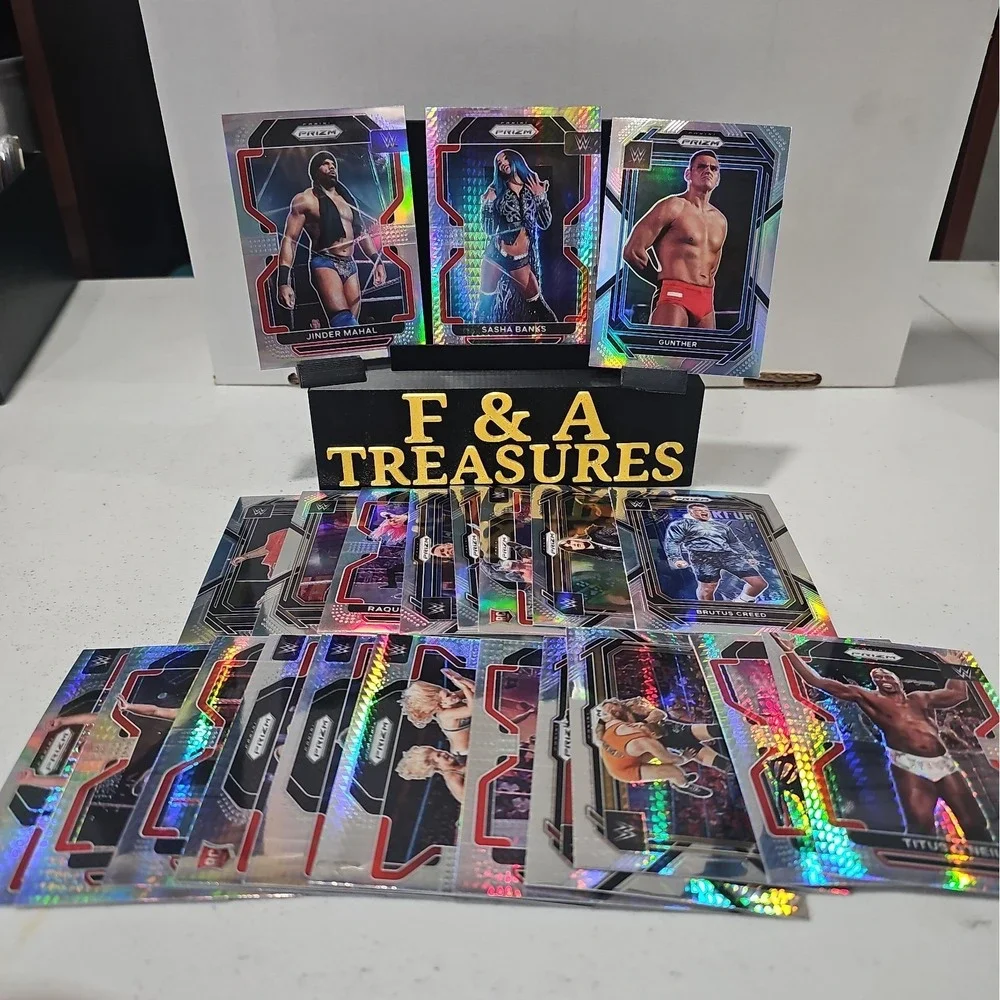 Lot Of 22 2022 Panini Prizm WWE 12 Hyper Prizms And 10 Silver Prizms No Dupes